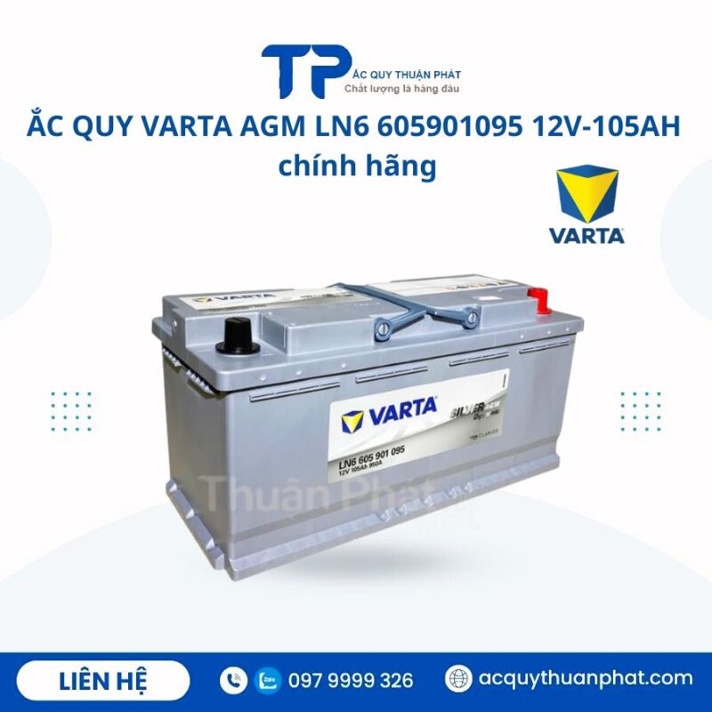 Ắc Quy Varta AGM LN6 605901095 12V-105AH chính hãng