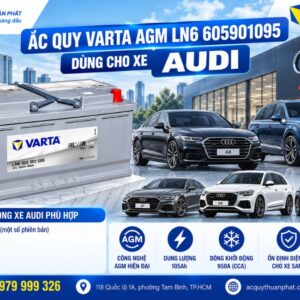 Ắc Quy Varta AGM trên Varta LN6 dùng xe AUDI