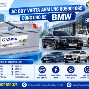 Ắc Quy Varta AGM trên Varta LN6 dùng xe BMW