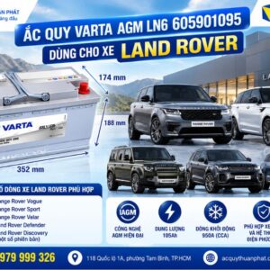 Ắc Quy Varta AGM trên Varta LN6 dùng xe Land Rover