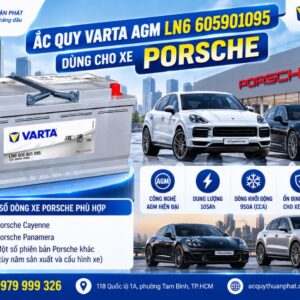Ắc Quy Varta AGM trên Varta LN6 dùng xe Porches