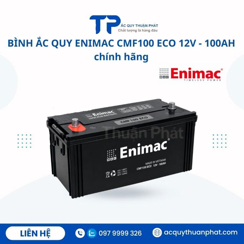 Bình ắc quy Enimac CMF100 ECO 12V - 100AH chính hãng