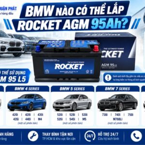 BMW nào có thể lắp Rocket AGM 95AH