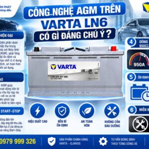 Công nghệ AGM tren Varta LN6 có gì đáng chú ý