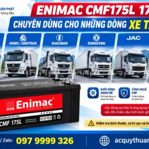 Enimac CMF175L 175AH chuyên dùng cho những dòng xe tải nào