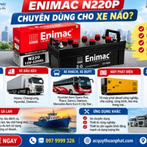 Enimac N220P chuyên dùng cho xe nào