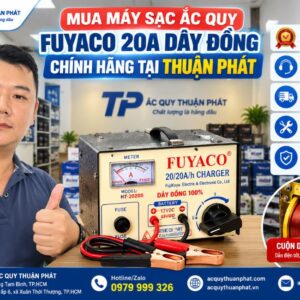 Mua máy sạc ắc quy Fuyaco 20A dây đồng chính hãng tại Thuận Phát