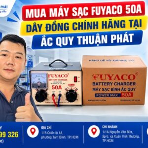 Mua máy sạc Fuyaco 50A dây đồng chính hãng tại Thuận Phát