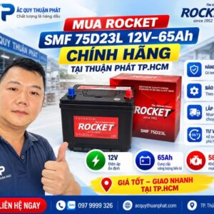 Mua Rocket SMF 75D23L 65AH tại Thuận Phát