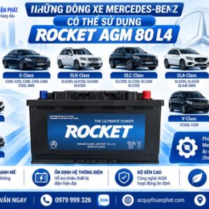 Những dòng xe Mercedes Benz dùng Rocket AGM 80 L4