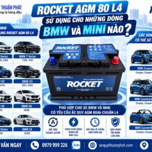 Rocket AGM 80 L4 dùng BMW và Mini nào