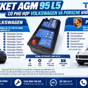 Rocket AGM 95 L5 có phù hợp Volkswagen và Porsche không